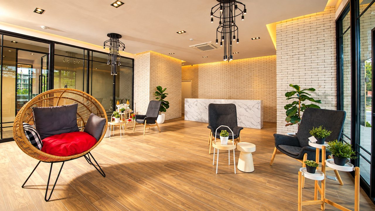 Иллюстрация по фотографии отеля The Gallery Hotel Nai Harn