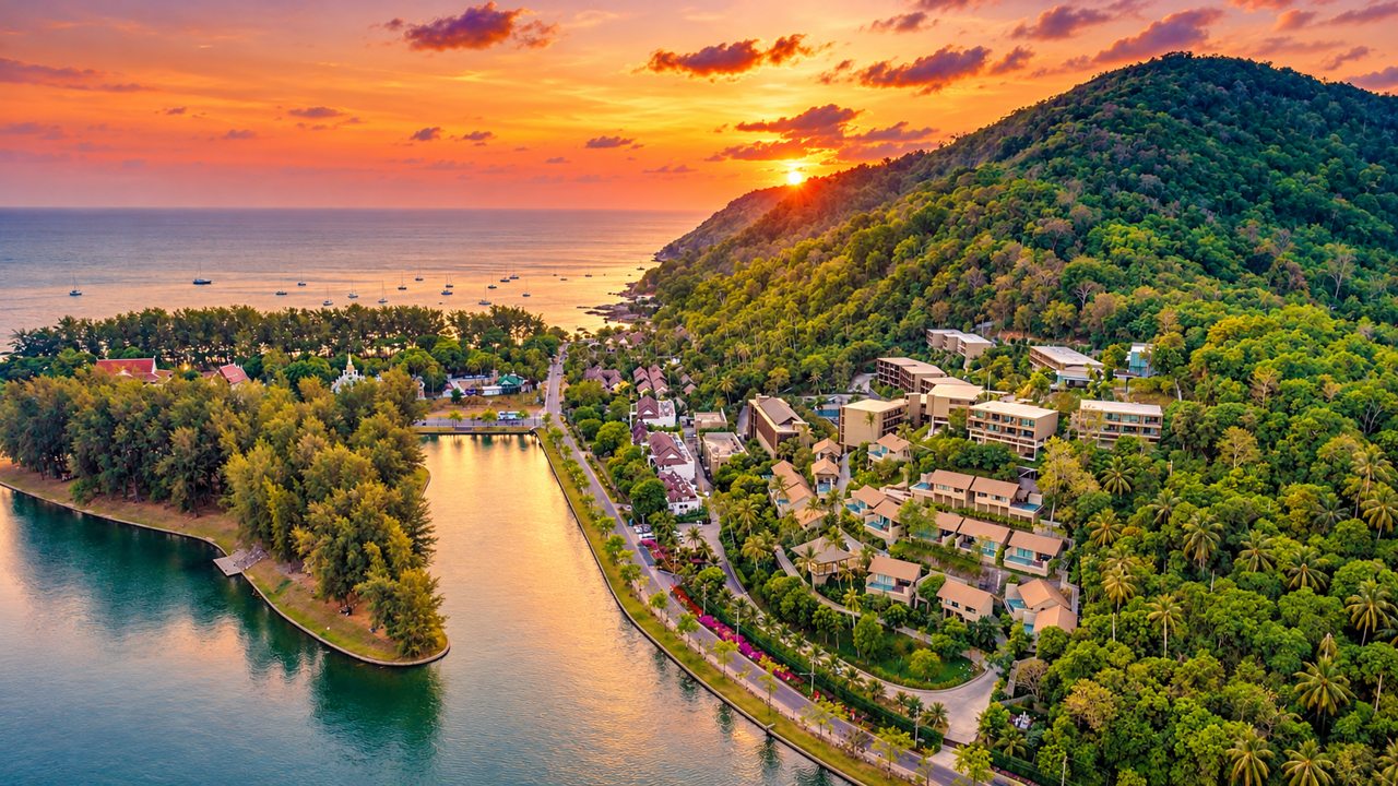 Иллюстрация по фотографии отеля Sunsuri Phuket